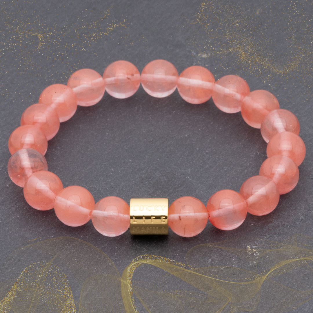 Cherry quartz sale bracelet