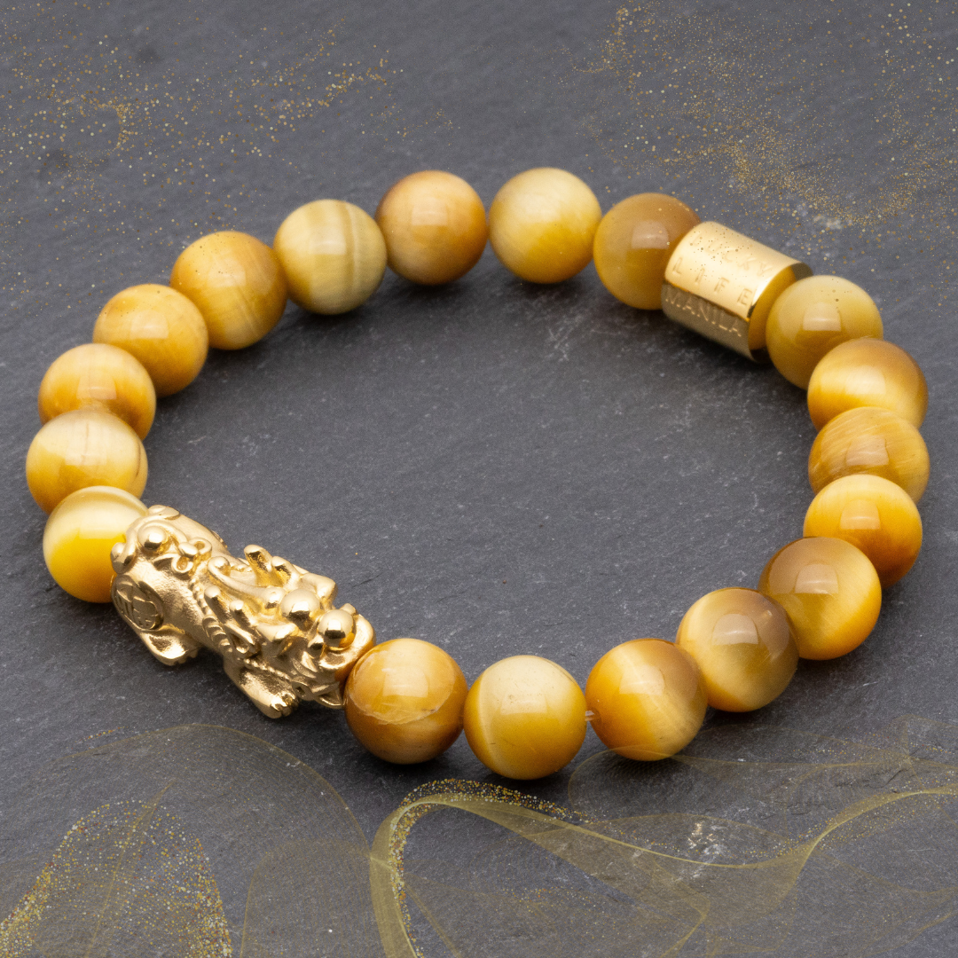 Pi yao tiger eye shop bracelet meaning