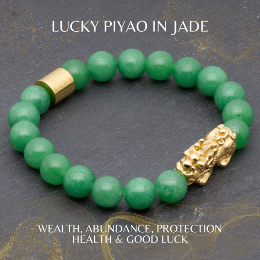 Lucky Piyao in Jade Bracelet