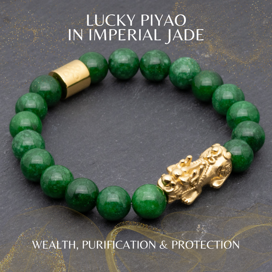Lucky Piyao in Imperial Jade Bracelet