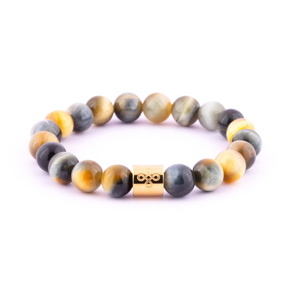 Classic Natural Golden Blue Tiger's Eye Bracelet