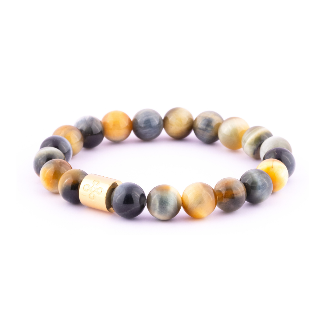 Classic Natural Golden Blue Tiger's Eye Bracelet