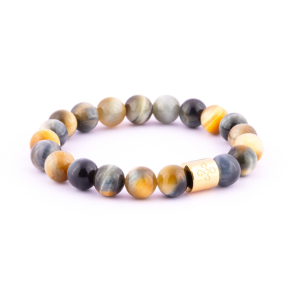 Classic Natural Golden Blue Tiger's Eye Bracelet