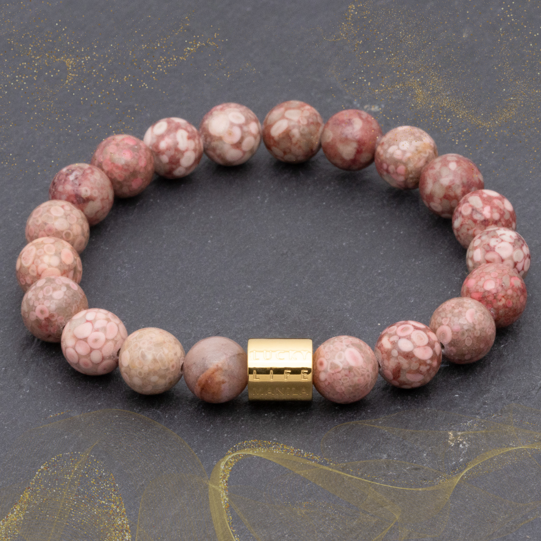 Classic Pink Jasper Bracelet - Lucky Life Manila