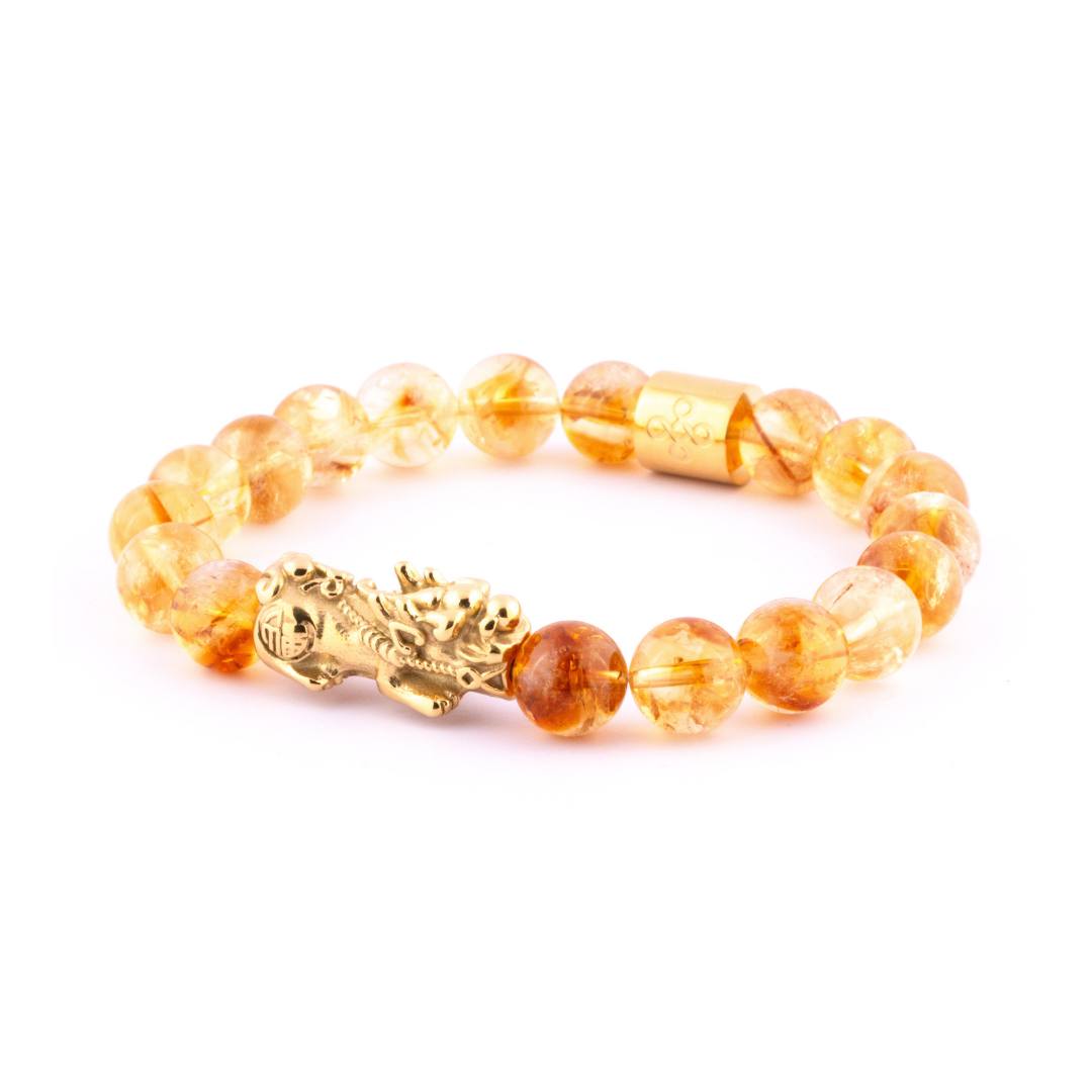 Lucky Piyao in Natural Citrine Bracelet