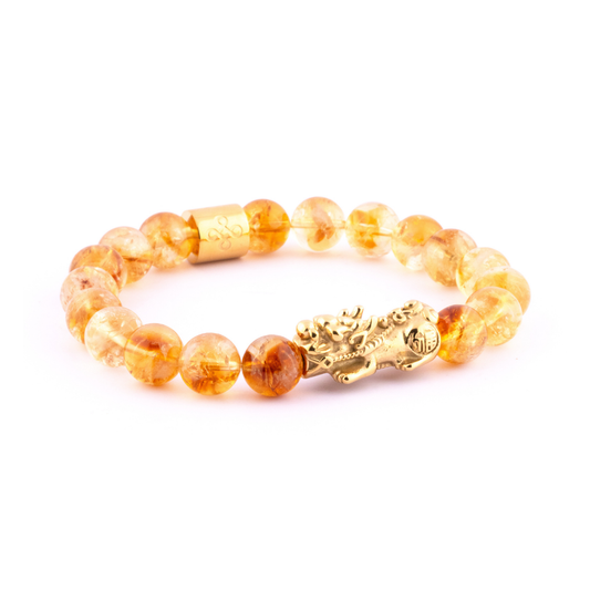 Lucky Piyao in Natural Citrine Bracelet