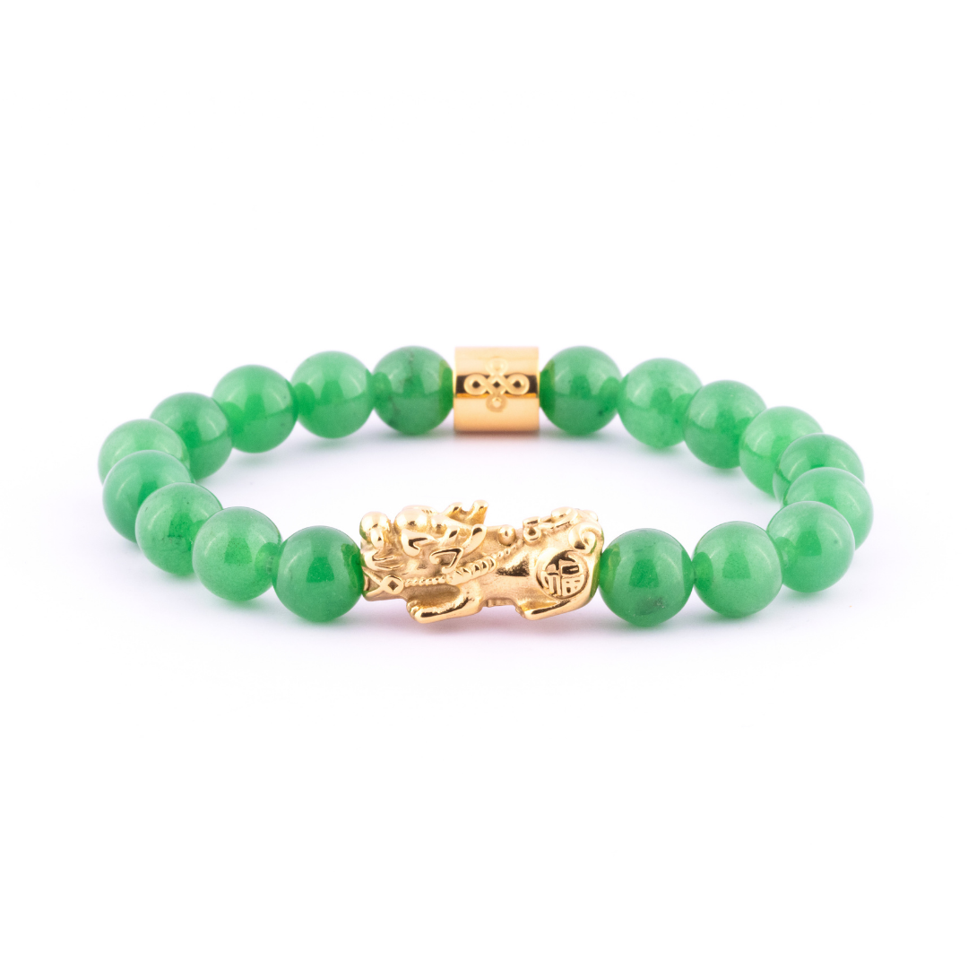 Lucky Piyao in Natural Jade Bracelet