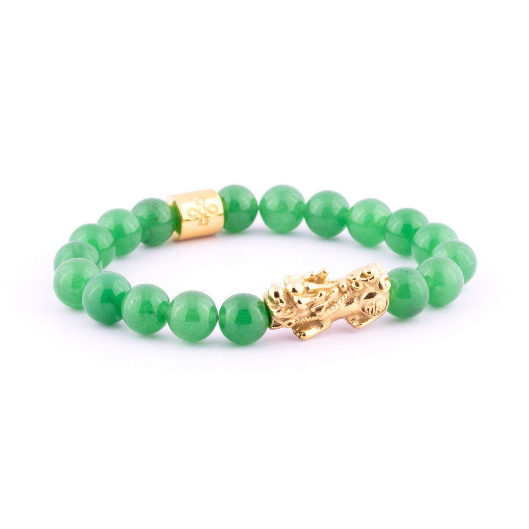 Lucky Piyao in Natural Jade Bracelet