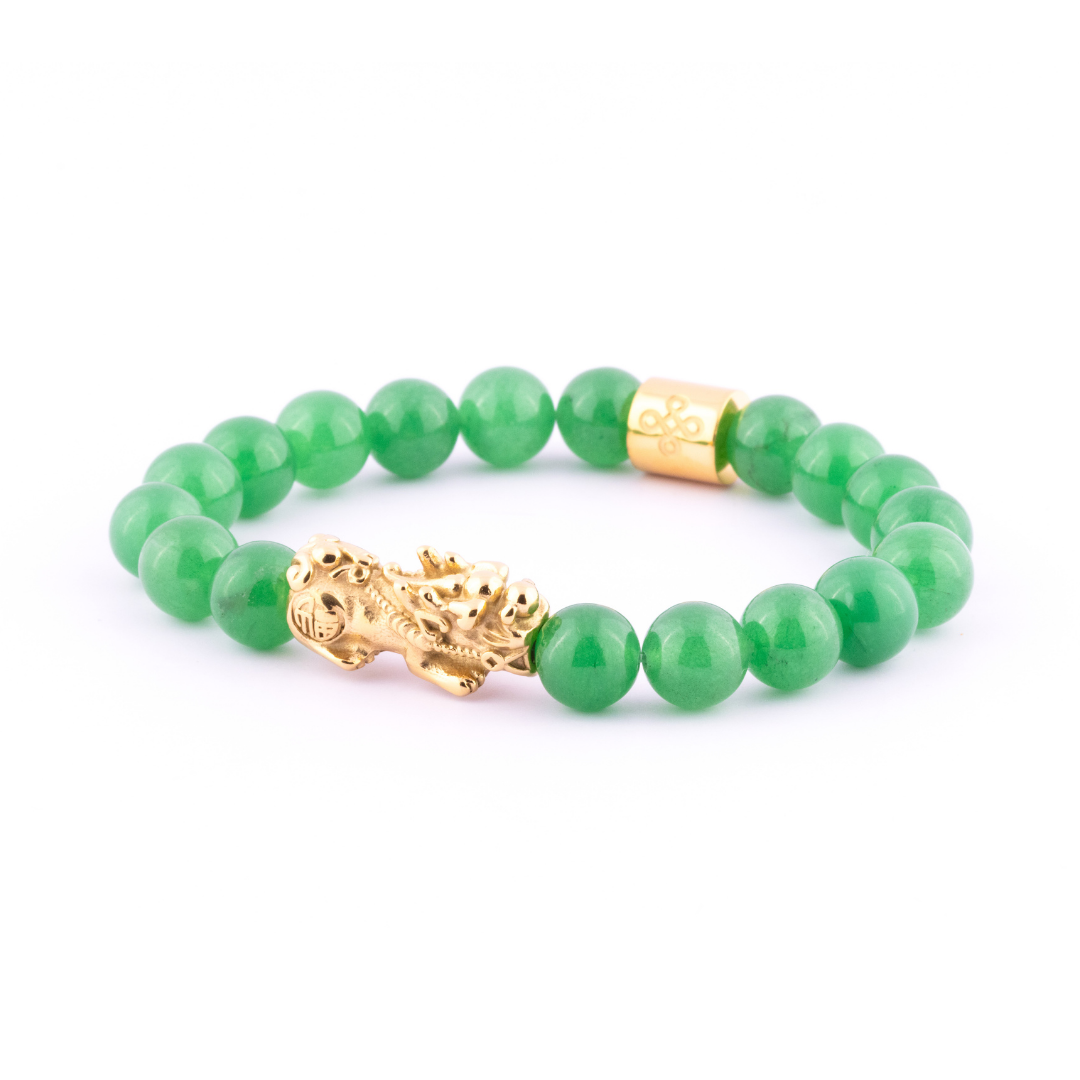 Lucky Piyao in Natural Jade Bracelet