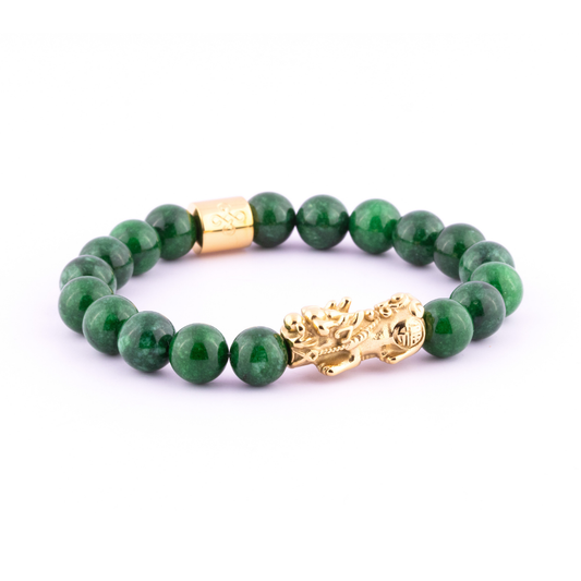 Lucky Piyao in Natural Imperial Jade Bracelet