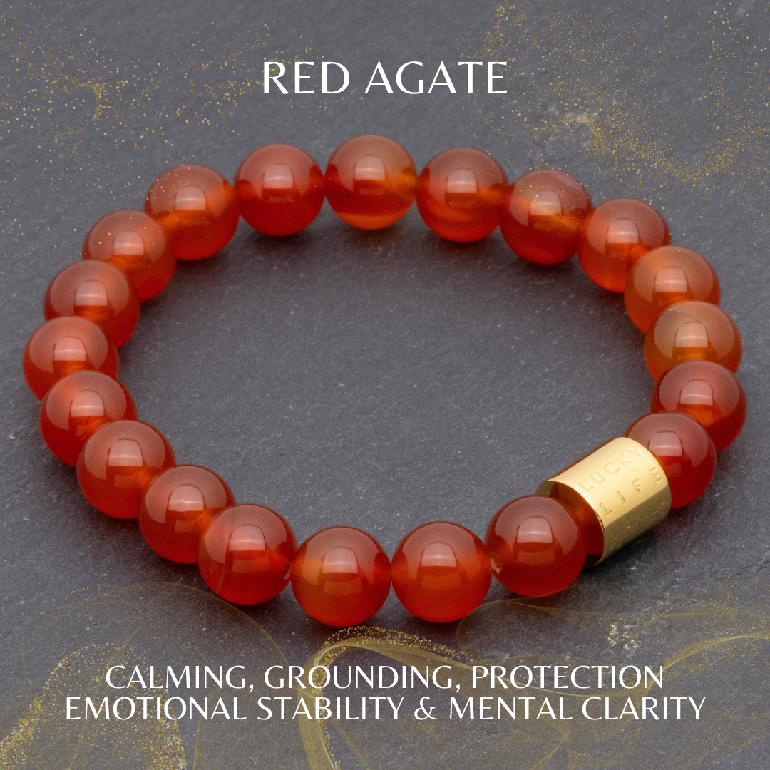 Classic Red Agate Bracelet