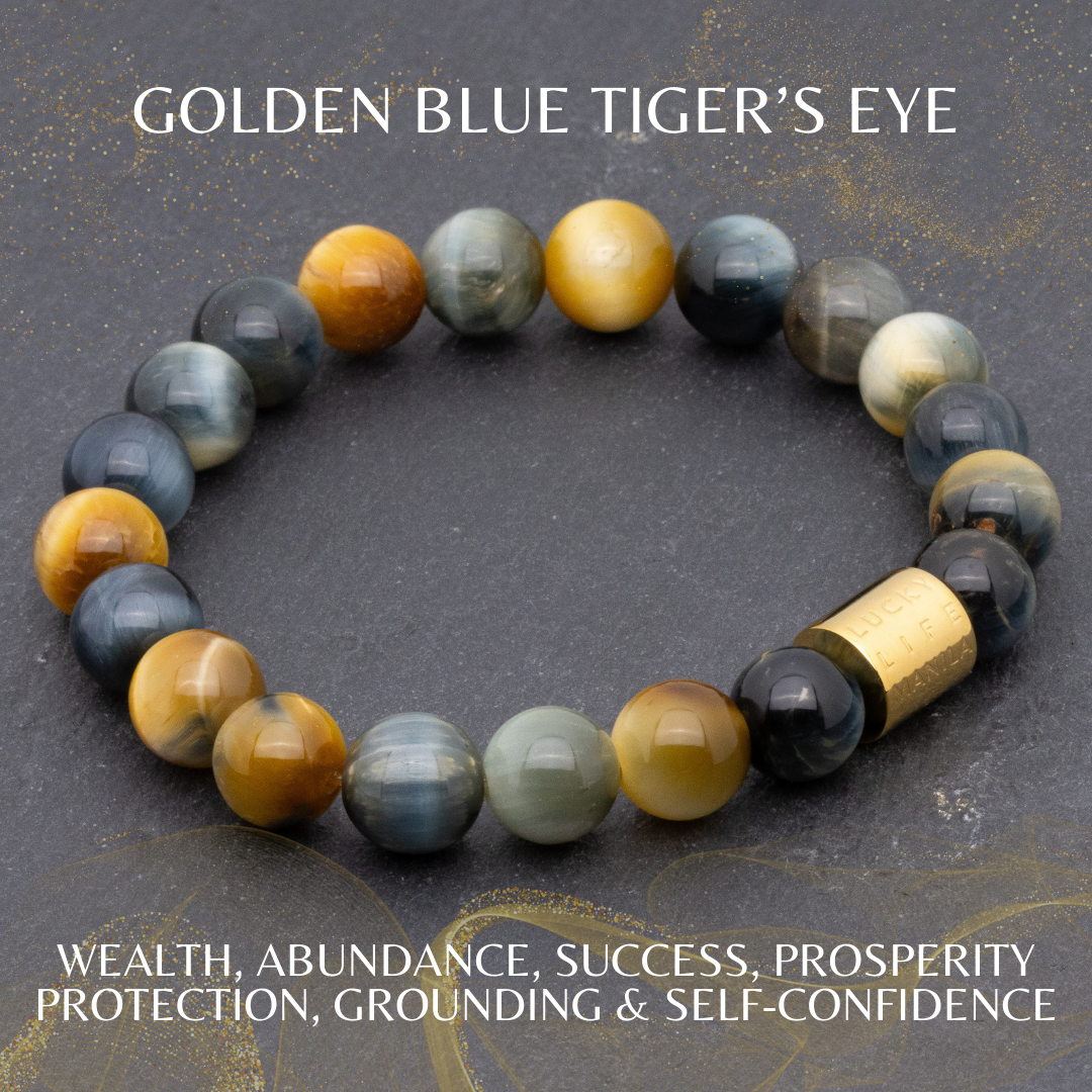 Classic Golden Blue Tiger's Eye Bracelet