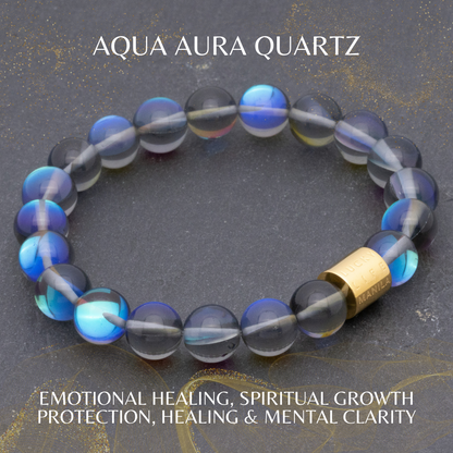 Classic Aqua Aura Quartz Bracelet - Lucky Life Manila