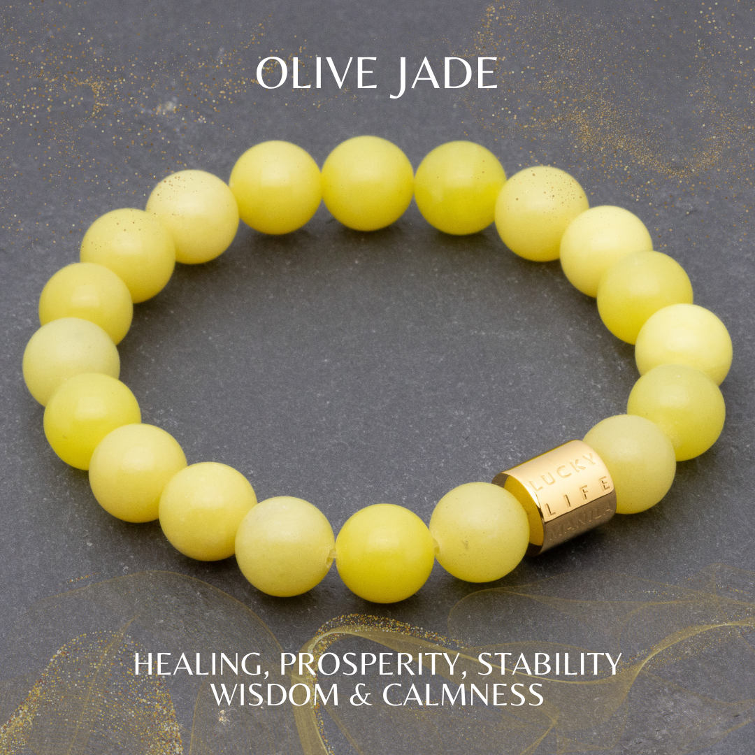 Classic Olive Jade Bracelet