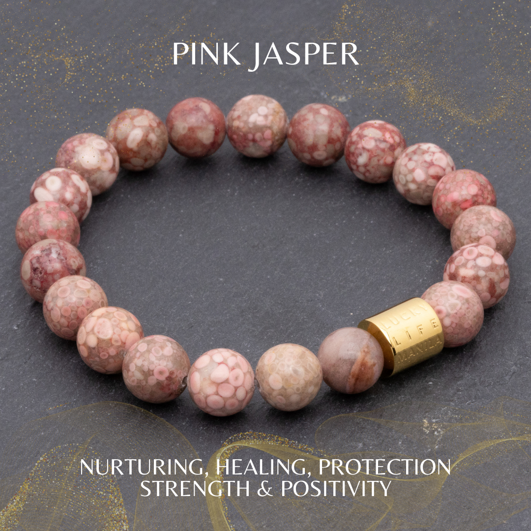 Classic Pink Jasper Bracelet - Lucky Life Manila