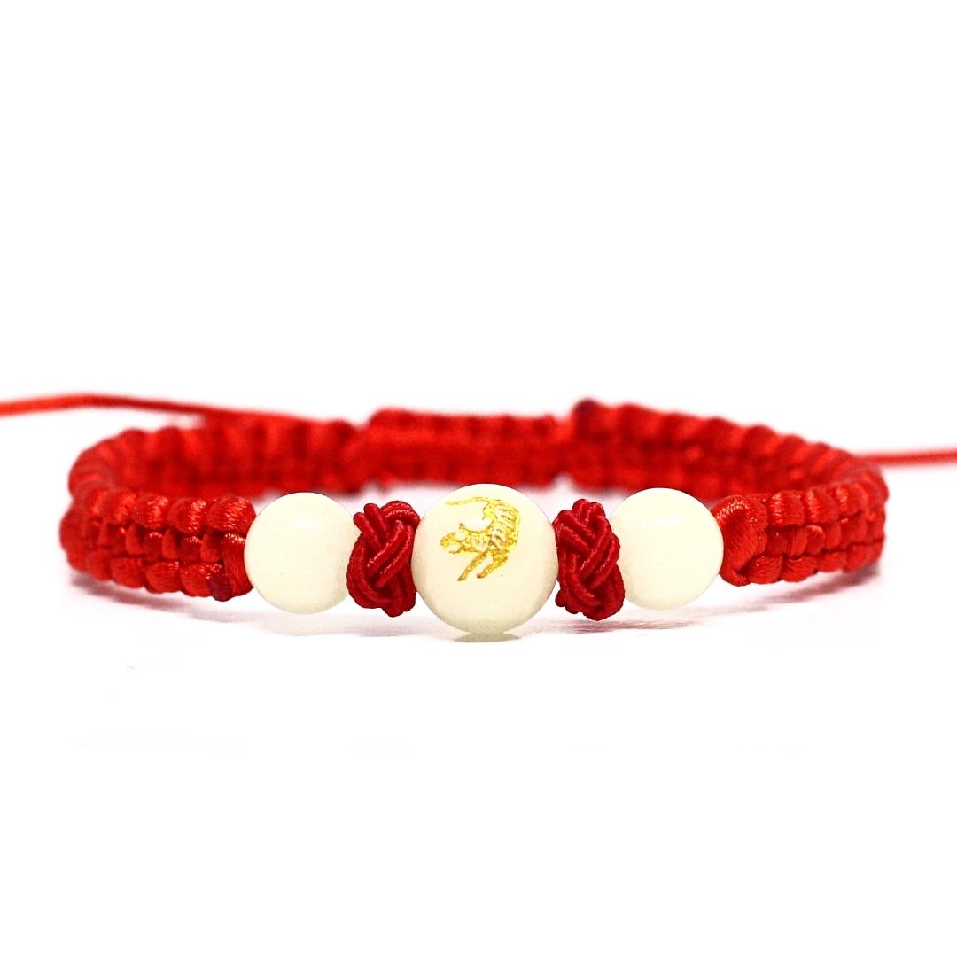 Adjustable Clasp Tibetan Weave Red Rope Red String Bracelet Amulet Weave  Bangle | eBay