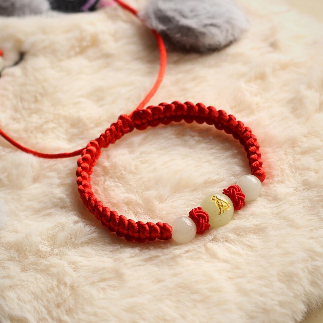 With Adjustable Clasp Tibetan Red String Bracelet Red Rope 7 Knots Weave  Bangle | eBay